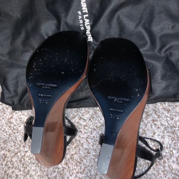 ‼️Saint Laurent Jane Wooden Wedge sandals - Picture 6 of 13